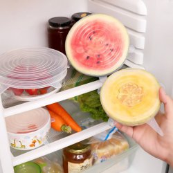 درپوش سیلیکونی محافظ غذا السا بسته 6 عددی